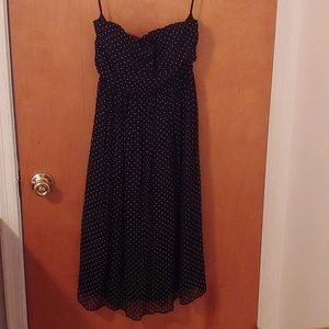 J Crew Size 2 strapless polka dot dress